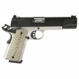 1911 D10, Single Action Only, Semi-automatic, Metal Frame Pistol, Full-Size, 10MM, 5" Barrel, Carbon Steel Frame, Cerakote Finish, Black Slide, Stainless Steel Frame, G10 Grips, Ambidextrous Safety, Fiber Optic Front Sight, 8 Rounds, 2 Magazines 10100803