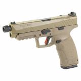 PX-9 Gen 3 Tactical, Striker Fired, Semi-automatic, Polymer Frame Pistol, Full Size, 9MM, 5.1" Barrel - Threaded, Cerakote Finish, Flat Dark Earth, Trigger Safety, Fiber Optic Front Sight, Optic Ready, 20 Rounds, 2 Magazines, (1) 20-Round & (1) 18-Round,