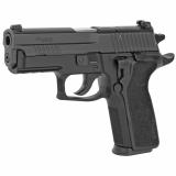 P229 Enhanced Elite 9mm 3.9 Inch Barrel Siglite Night Sights Black Nitron Slide Finish E2 Grips 10 Round - CA Compliant