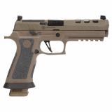 P320X5 DH3 | 9MM, 5" Barrel, Coyote Tan Grip and Slide, X Series Flat Face Trigger, XRay 3 Night Sights, Optics Ready, 21 Rounds, 3 Magazines 320X5-9-DH3