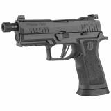 P320 X-Carry Legion | 9MM, 4.6" Threaded Barrel, PVD Finish, Legion Grey, Adjustable Suppressor-Height Night Sights, Optic Ready, 17 Rounds, 3 Magazines 320XCA-9-LEGION-TBR2, Striker Fired, Semi-automatic, Stainless Frame Pistol, Full Size