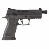P320 X-Carry Legion, Striker Fired, Semi-automatic, Polymer Frame Pistol, Full Size, 9MM, 4.6" Threaded Barrel, PVD Finish, Legion Grey, Adjustable Suppressor-Height Night Sights, Optic Ready, 10 Rounds, 3 Magazines 320XCA-9-LEGION-TB-R2-10