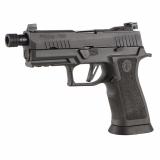 P320 X-Carry Legion, Striker Fired, Semi-automatic, Polymer Frame Pistol, Full Size, 9MM, 4.6" Threaded Barrel, PVD Finish, Legion Grey, Adjustable Suppressor-Height Night Sights, Optic Ready, 10 Rounds, 3 Magazines 320XCA-9-LEGION-TB-R2-10