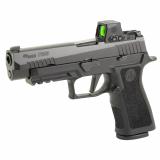 P320XF, Striker Fired, Semi-automatic, Polymer Frame Pistol, Full Size, 9MM, 4.7" Barrel, Polymer Frame, Nitron Finish, Black, ROMEO-X Reflex Sight, XSeries Flat Trigger, XRAY3 Night Sights, 17 Rounds, 2 Magazines 320XF-9-BXR3-RXX