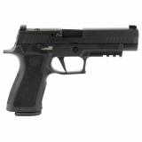 P320XF, Striker Fired, Semi-automatic, Polymer Frame Pistol, Full Size, 9MM, 4.7" Barrel, Polymer Frame, Nitron Finish, Black, XSeries Flat Trigger, XRAY3 Night Sights w/R2 Base Plate. 17 Rounds, 2 Magazines 320XF-9-BXR3P-R2