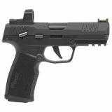 P322, Semi-automatic, Single Action Only, Polymer Frame Pistol, Full Size, 22 LR, 4 Barrel", Anodized Finish, Black, Adjustable Fiber Optic Sights, Optic Ready, Threaded Barrel Adapter, Romeo Zero Elite, 20 Rounds, 2 Magazines 322C-BASE