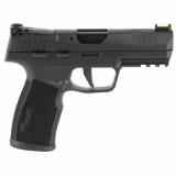 P322, Semi-automatic, Single Action Only, Polymer Frame Pistol, Full Size, 22 LR, 4 Barrel", Anodized Finish, Black, Adjustable Fiber Optic Sights, Optic Ready, Threaded Barrel Adapter, 10 Rounds, 2 Magazines 322C-BAS-MA