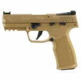 P322 TACPAC | 22 LR, 4" Barrel, Coyote, Manual Safety, Adjustable Fiber Optic Sights, 3 Mags, Optic Ready, Threaded Barrel Adapter, 20 Rounds, 322C-COY-TAC, Semi-automatic, Single Action Only, Polymer Frame Pistol, Full Size