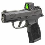 P365X 9MM, 3.1" Barrel, XRAY3 Day/Night Sights, XSeries Flat Trigger, Romeo-X Compact Optic, 12 Rounds, 2 Magazines, Black Nitron Finish 365X-9-BXR3-RXX Striker Fired, Semi-automatic, Polymer Frame Pistol, Sub-Compact