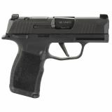 P365X, Striker Fired, Compact, 9MM, 3.1" Barrel, Polymer Frame, Black Finish, X-Ray 3 Night Sights, Optic Ready, Manaual Safety, 10Rd, 2 Magazines 365X-9-BXR3P-MS-10