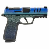 P365, XMacro, Striker Fired, Semi-automatic, Polymer Framed Pistol, Sub-Compact, 9MM, 3.7" Barrel, Nitron Finish, Galactic June Bug, XRAY3 Day/Night Sights, Optic Ready, 17 Rounds, 2 Magazines 365XCA-9-JUNEBUG