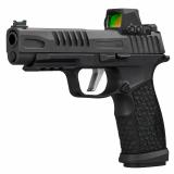 P365 Fuse, Striker Fired, Semi-automatic, Polymer Frame Pistol, Compact, 9MM, 4.3" Barrel, Cerakote Finish, Black, Sig Sauer Romeo-X Compact Red Dot, Sig Sauer LXG Grip, Fiber Optic Front Sight, Black Serrated Rear Sights, 3 Magazines, (2)-21 Round Magaz