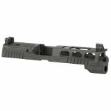P320F PROCUT Slide Assembly, XRAY3 Sights, R2 Optic, Compatible with 4.7" 9MM Barrel, Black Finish 8900950