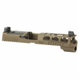 P320F PROCUT Slide Assembly, XRAY3 Sights, R2 Optic, Compatible with 4.7" 9MM Barrel, Coyote 8900953