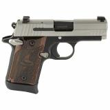 P938 Two Tone | 9MM, 3" Barrel, Night Sights, Anodized Finish, Black with Silver Slide, 2 Magazines (1-6 Round, 1-7 Round) 938-9-TXR3-AMBI Semi-automatic, Single Action Only, Sub-Compact