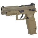 P320-M17 Airgun, CO2 Pistol |.177 Pellet, 430 Feet Per Second, M1913 Accessory Rail, Fixed Sights, Coyote Tan, 1 Magazine, 20Rd AIR-M17-177
