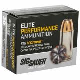 Elite Performance V-Crown .380 ACP 90 Grain Jacketed Hollow Point 980 FPS Box of 20 Rounds