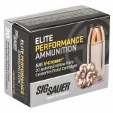 Elite Performance V-Crown .45 ACP 185 Grain Jacketed Hollow Point 995 FPS Box of 20 Rounds
