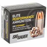 Elite Performance V-Crown .45 ACP 200 Grain Jacketed Hollow Point 918 FPS Box of 20 Rounds