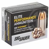 Elite Performance V-Crown .45 ACP 230 Grain Jacketed Hollow Point 830 FPS Box of 20 Rounds