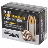 Elite Performance V-Crown .45 ACP 230 Grain Jacketed Hollow Point 830 FPS Box of 20 Rounds