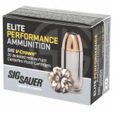 Elite Performance V-Crown 9mm 115 Grain Jacketed Hollow Point Box of 20 Rounds