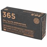 Elite Performance Ball 365 FMJ |9MM, 115 Grain, Full Metal Jacket, Designed for Short Barrel Pistols, Reduces Felt Recoil, 50 Round Box