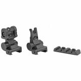 Tread Flip Up Sights, Fits Picatinny Rail, Black Finish KIT-TRD-SIGHTS