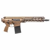 MCX Spear, Semi-automatic Pistol, 762NATO, 13" Threaded Barrel, SLX/SLH QD Flash Hider, Anodized Finish, Coyote, M-LOK Handguard, Ambidextrous Bolt Catch/Release, Rear and Side Charging Handle, 2 Position Adjustable Gas Valve, 20 Rounds, 1 Magazine PSPEA