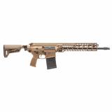 MCX Spear, Semi-automatic AR, 762NATO, 16" Threaded Barrel, SLX/SLH QD Flash Hider, Anodized Finish, Coyote, M-LOK Handguard, Ambidextrous Bolt Catch/Release, Rear and Side Charging Handle, 2 Position Adjustable Gas Valve, 6 Position Push-Button Folding/