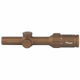 TANGO 6T, Rifle Scope, 1-6X24MM, First Focal Plane, 556-762 Horseshoe Reticle, Illuminated Reticle,  Matte Finish, Flat Dark Earth, Includes Power Selector Throw Lever SOT61231