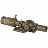 Tango MSR, Rifle Scope, 1-8X24, BDC8 Illuminated Reticle, Second Focal Plane, 30mm Main Body Tube, Matte Finish, Coyote Brwon, Includes Alpha MSR Mount and Flip Back Covers SOTM81200