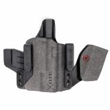 INCOG-X, Joint Collaboration with Haley Strategic, Inside the Waistband Holster, Fits Smith & Wesson M&P M2.0 w/Light, Integrated Magazine Caddy, Microfiber Suede Wrapped Boltaron Construction, Gray, Right Hand INCOG-0-222-A-7-CX1-61-MC