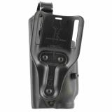 Model 6280 Holster, Mid-Ride, Fits Glock 17/22/19/23 with Streamlight M3 or M6, Right Hand, STX Tactical, Black 6280-8321-131