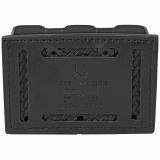 775, Slimline, Magazine Pouch, Black, 4", STX Basketweave, Laminate 775-83-48