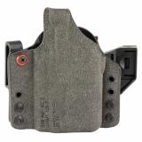 INCOG-X, Joint Collaboration with Haley Strategic, Inside the Waistband Holster, Fits Smith & Wesson M&P M2.0 w/Light, Integrated Magazine Caddy, Microfiber Suede Wrapped Boltaron Construction, Gray, Right Hand INCOG-0-222-A-7-CX1-61-MC