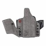 INCOG-X, Joint Collaboration with Haley Strategic, Inside the Waistband Holster, For Glock 43X/48 with Light, Integrated Magazine Caddy, Microfiber Suede Wrapped Boltaron Construction, Black, Right Hand INCOG-0-895-A-7-CX1-61-MC