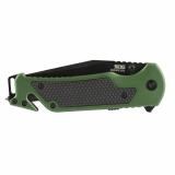 Escape ATK 2.0, Folding Knife, 3.4" Drop Point Straight Edge, Aluminum Handle, Green, PVD Finish, AUS 8 Construction SOG11-52-01-57