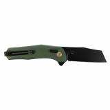 Diverge XR, Folding Knife, 3" Sheepsfoot Straight Edge, Alumminum Handle, Forest Green, PVD Finsih, D2 Construction SOG12-02-03-43