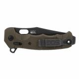 Seal XR, L-TI, Folding Knife, 4.3" Drop Point Straight Edge, GFN Handle, Black, PVD Finish, MagnaCut Steel, Includes (2) Additional Handles, Olive Drab Green and Gray SOG-12-21-13-57