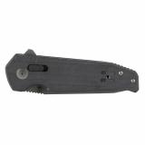 Vision XR, Folding Knife, 3.36" Tanto Point Straight Edge, G10 Handle, Cryo CTS XHP Steel, Titanium Nitride Finish, Black SOG-12-57-07-57