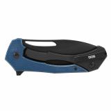 Bulwark FL, Folding Knife, 3" Drop Point Straight Edge, Micarta Handle Blue, PVD Finish, D2 Construction SOG14-24-01-57