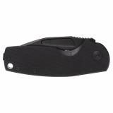 Stout SJ, Folding Knife, 2.6" Clip Point Straight Edge, G10 Handle, Cryo D2 Steel, Titanium Nitride Finish, Black SOG-16-03-02-57