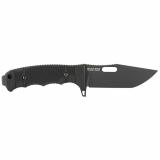Seal FX, 4.3" Fixed Blade Knife, Clip Point Straight Edge, Glass Reinforced Handle, CPM S35VN Steel, Cerakote Finish, Black, Includes Kydex Sheath SOG-17-21-02-57