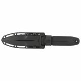 Pentagon FX, 4.77" Fixed Blade Knife, Spear Point Straight Edge, G10 Handle, CPM S35VN Steel, Black Titanium Nitride Finish, Black, Includes Nylon Sheath SOG-17-61-01-57