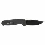 Terminus SJ, Folding Knife, 2.9" Clip Point Straight Point, G10 Handle, Cryo D2 Steel, Titanium Nitride Finish, Black SOG-TM1005-BX