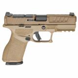 Echelon 4.0C, Semi-automatic, Striker Fired, Polymer Framed Pistol, Compact, 9MM, 4" Barrel, Cerakote Finish, Flat Dark Earth, Optics Ready Slide, Front Tritium Night Sight, Tactical U-Dot Rear, 15 Rounds, 2 Magazines EC9409F-U-15
