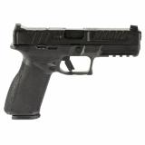 Echelon, Semi-automatic, Striker Fired, Polymer Framed Pistol, Full Size, 9MM, 4.5" Barrel, Melonite Finish, Black, Optics Ready Slide, Front Tritium Night Sight, Tactical Rack U-Dot Rear, 15 Rounds, 2 Magazines EC9459B-U-15