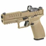 Echelon, Semi-automatic, Striker Fired, Full Size, 9MM, 4.5" Barrel, Melonite Finish, Flat Dark Earth, Crimson Trace CT-1500, Optics Ready Slide, Front Tritium Night Sight, Tactical Rack U-Dot Rear, 15 Rounds, 5 Magazines, Includes Range Bag EC9459F-U-15