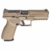 Echelon 4.5F, Semi-automatic, Striker Fired, Polymer Framed Pistol, Full Size, 9MM, 4.5" Barrel, Cerakote Finish, Flat Dark Earth, Optics Ready Slide, Front Tritium Night Sight, Tactical U-Dot Rear, 15 Rounds, 2 Magazines EC9459F-U-15